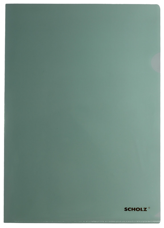 Папка-куточок SCHOLZ, A4, 180 мкм, поліпропілен, зелений, 01310-04